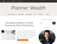 Tablet Screenshot of plannerwealth.org